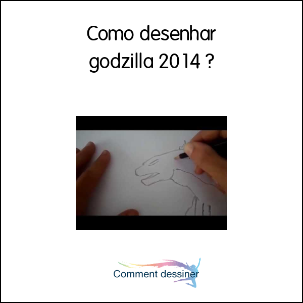 Como desenhar godzilla 2014